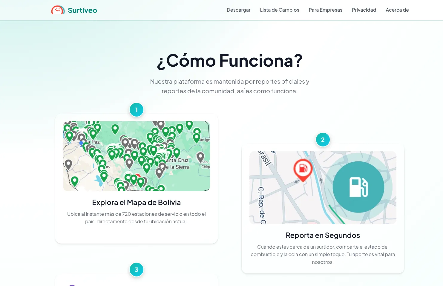 Surtiveo Landing captura 2